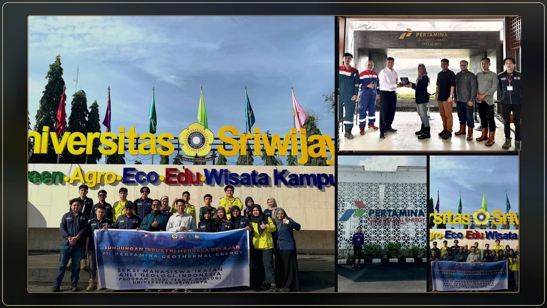 Pertamina Geothermal Energy Area Ulubelu programme cover with correctly oriented visit photographs