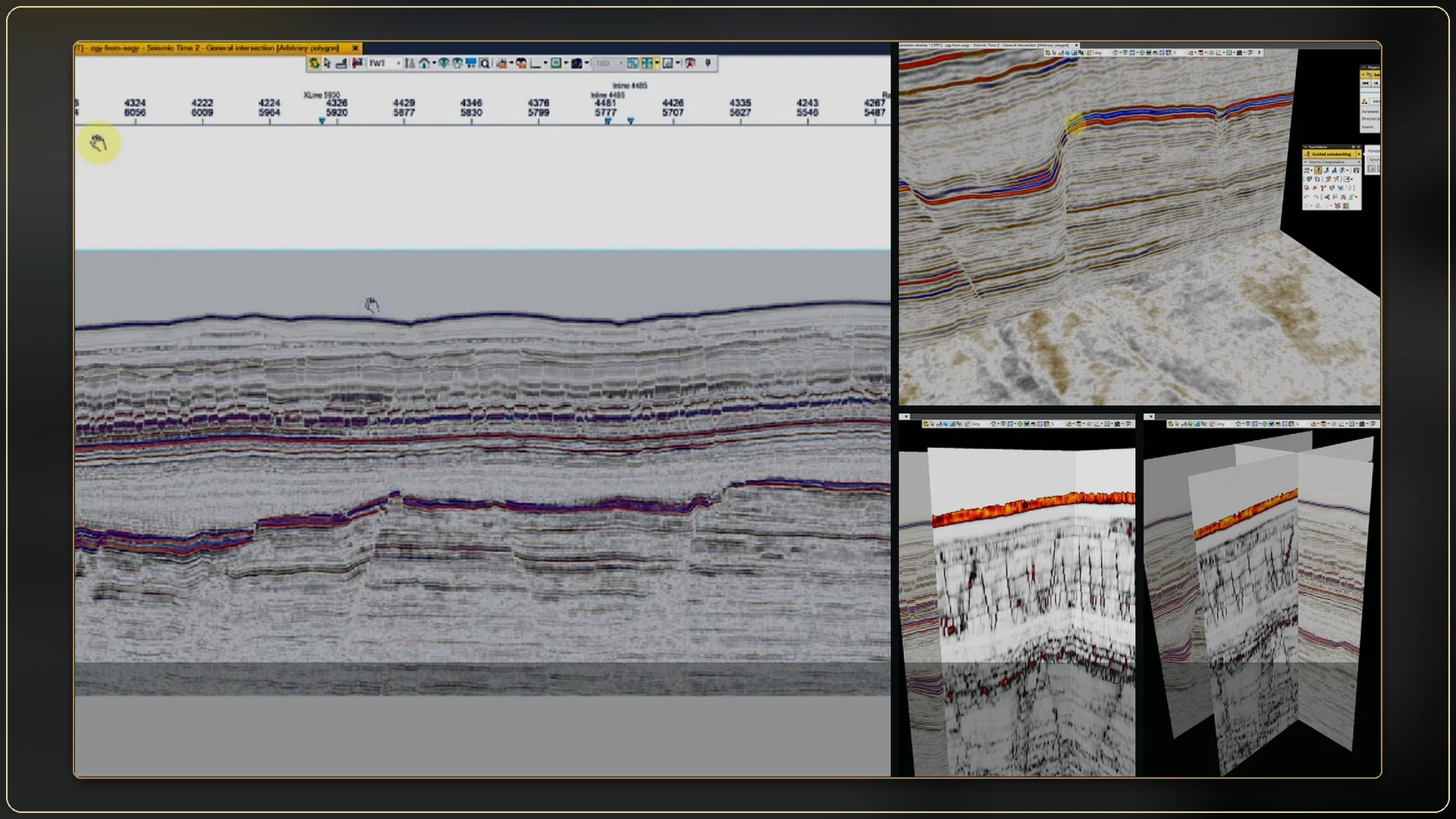 Petrel seismic and structural interpretation source-derived cover