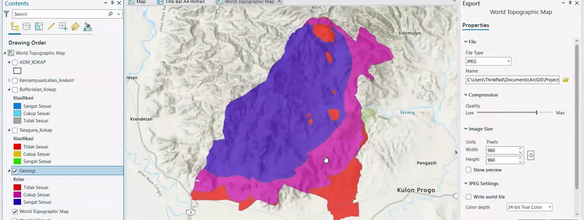 Finalising the publication map