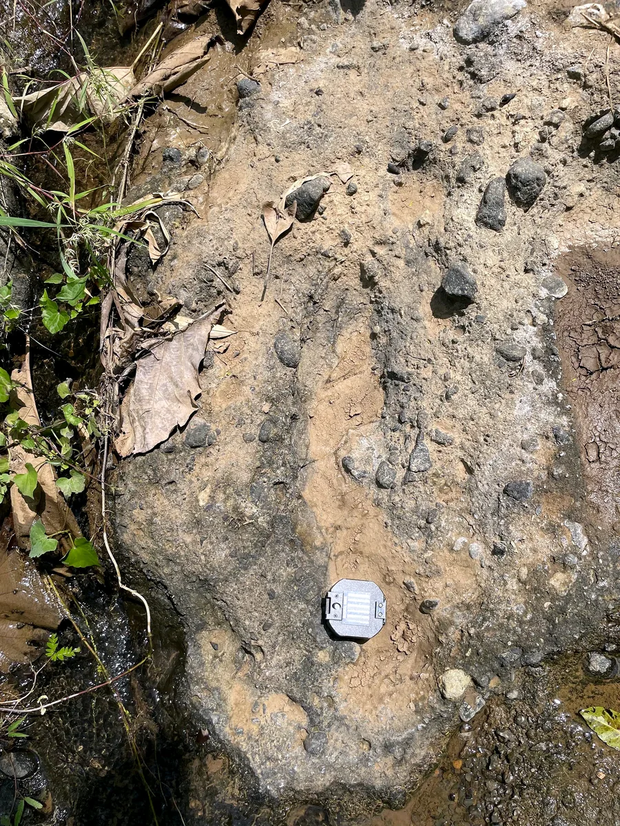 Matrix-supported coarse volcaniclastic fabric