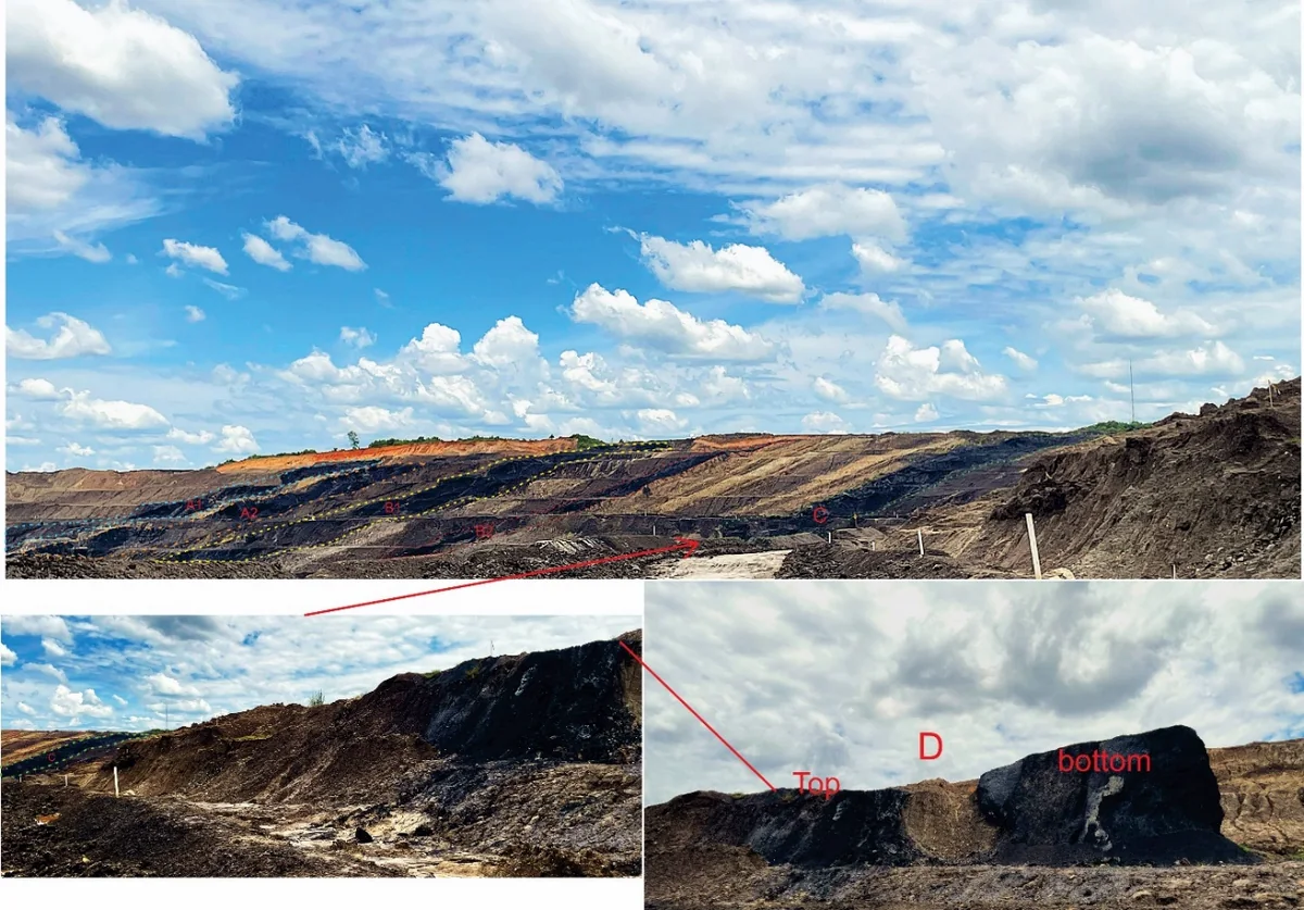 Distant view of the seam sequence
