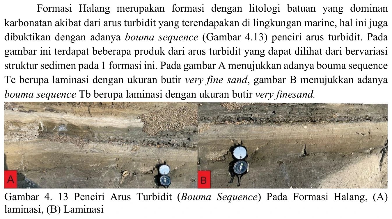 Parallel-laminated sandstone beds used as turbidite evidence