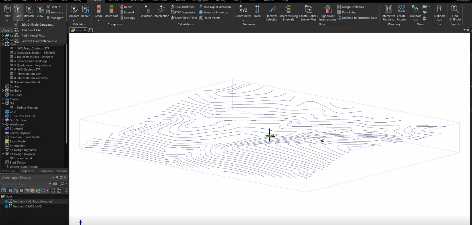 3D project scene and data loading