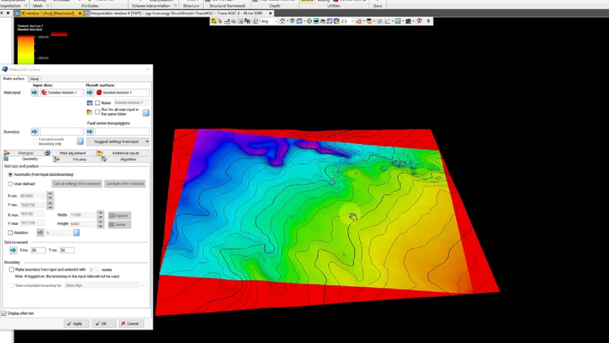 Contoured structural surface and smoothing review