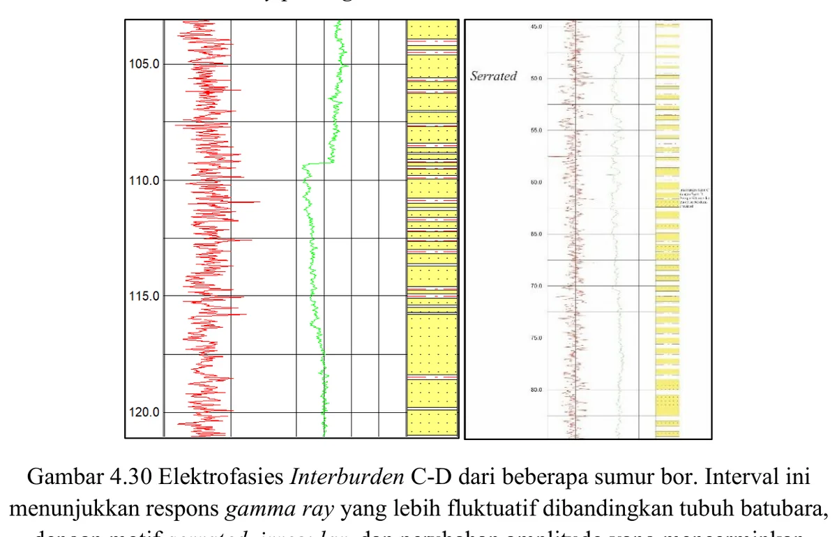 Electrofacies — C–D interburden